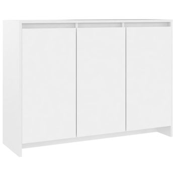 Aparador Práctico Y Elegante Con 2 Puertas En Madera Blanca (80x34,5x85cm)  Wellhome con Ofertas en Carrefour