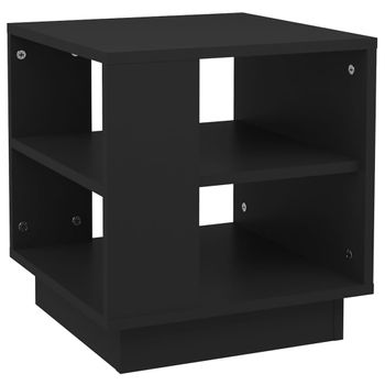 Mesa De Centro Madera Contrachapada Negro 40x40x43 Cm Vidaxl