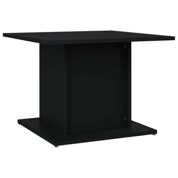 Mesa De Centro Madera Contrachapada Negro 55,5x55,5x40 Cm Vidaxl