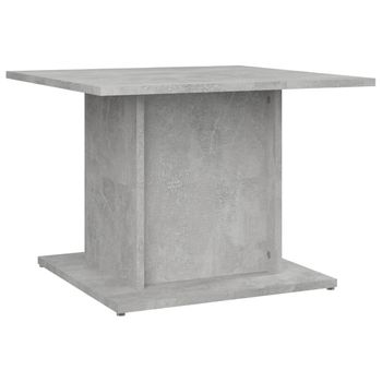 Mesa De Centro De Aglomerado Gris Hormigón 55,5x55,5x40 Cm Vidaxl