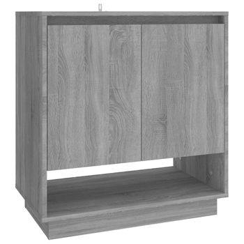 Aparador De Madera De Ingeniería Gris Sonoma 70x41x75 Cm Vidaxl