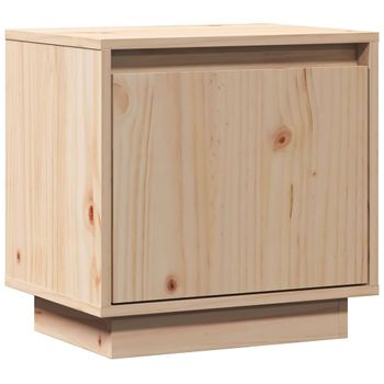 Mesita De Noche De Madera Maciza De Pino 40x30x40 Cm Vidaxl