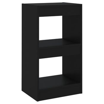 Estantería De Libros/divisor De Espacios Negro 40x30x72 Cm Vidaxl