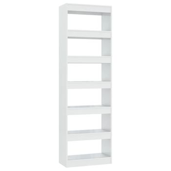 Estantería De 4 Niveles Madera Contrachapada Blanca 60x24x142cm Vidaxl con  Ofertas en Carrefour