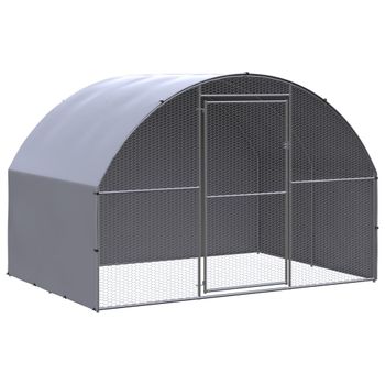 Gallinero De Exterior De Acero Galvanizado 3x2x2 M Vidaxl