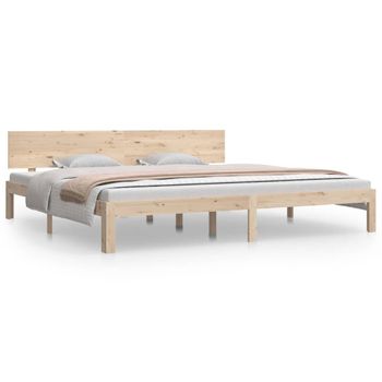 Estructura De Cama Madera Maciza De Pino 200x200 Cm Vidaxl