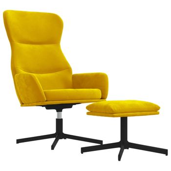 vidaXL Sillón de terciopelo amarillo 60 cm – Pensando en Casa