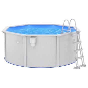 Piscina Con Escalera De Seguridad 300x120 Cm Vidaxl