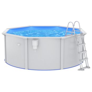 Piscina Con Escalera De Seguridad 360x120 Cm Vidaxl