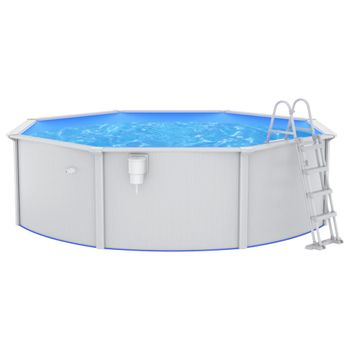 Piscina Con Escalera De Seguridad 460x120 Cm Vidaxl