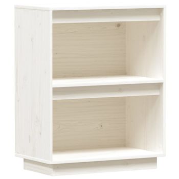 Mesa Consola De Madera Maciza De Pino Blanco 60x34x75 Cm Vidaxl