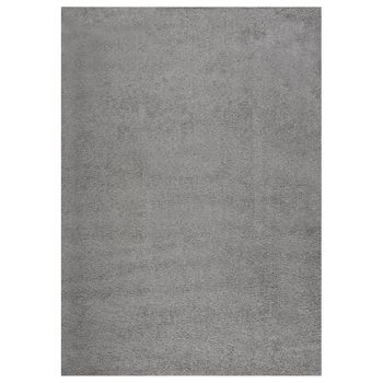 Alfombra De Pelo Largo Gris 120x170 Cm Vidaxl