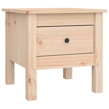 Mesa Auxiliar De Madera Maciza De Pino 40x40x39 Cm Vidaxl