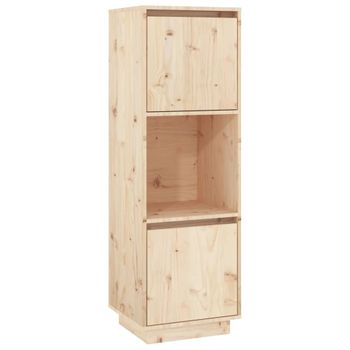 Aparador De Madera Maciza De Pino 38x35x117 Cm Vidaxl