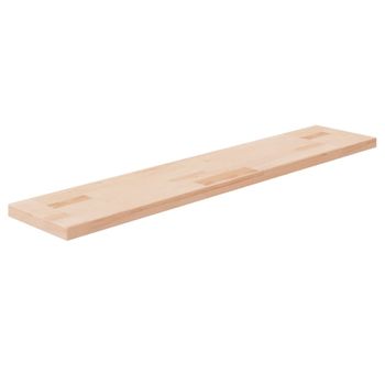 Tabla Estantería Madera Maciza Roble Sin Tratar 100x20x2,5 Cm Vidaxl