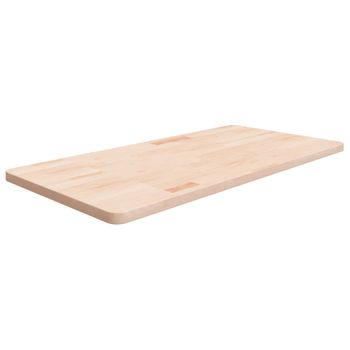 Encimera De Baño Madera Maciza Sin Tratar 100x50x2,5 Cm Vidaxl