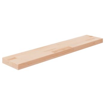 Tabla Estantería Madera Maciza Roble Sin Tratar 100x20x4 Cm Vidaxl