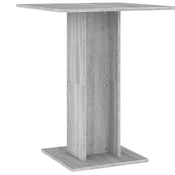 Mesa De Bistró Madera Contrachapada Gris Sonoma 60x60x75 Cm Vidaxl