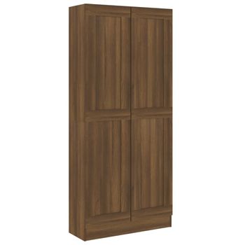 Estantería Madera Contrachapada Roble Marrón 82,5x30,5x185,5 Cm Vidaxl