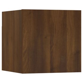 Mueble Para Tv De Pared Roble Marrón 30,5x30x30 Cm Vidaxl