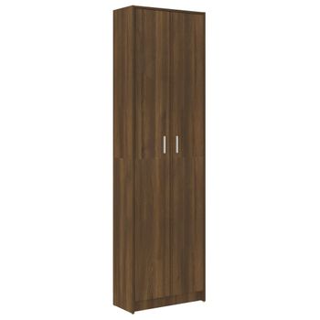 Armario Pasillo Madera Contrachapada Roble Marrón 55x25x189cm Vidaxl