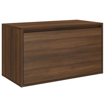 Banco Pasillo Madera Contrachapada Roble Marrón 80x40x45 Cm Vidaxl