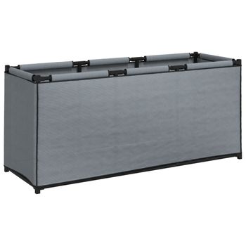 Caja De Almacenaje De Tela Gris 105x34,5x45 Cm Vidaxl