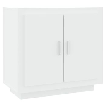 Aparador De Madera Contrachapada Blanco 80x40x75 Cm Vidaxl