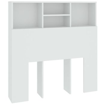 Mueble Cabecero Blanco 100x19x103,5 Cm Vidaxl