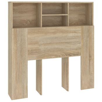 Mueble Cabecero Roble Sonoma 100x19x103,5 Cm Vidaxl