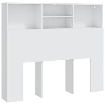 Mueble Cabecero Blanco 120x19x103,5 Cm Vidaxl