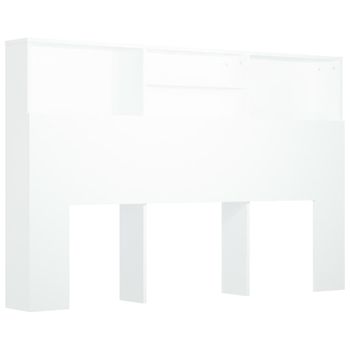 Mueble Cabecero Blanco 160x19x103,5 Cm Vidaxl