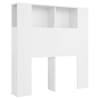 Mueble Cabecero Blanco 100x18,5x104,5 Cm Vidaxl