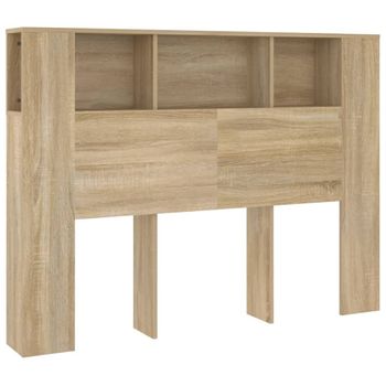 Mueble Cabecero Color Roble Sonoma 140x18,5x104,5 Cm Vidaxl