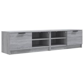 Muebles Para Tv 2 Uds Contrachapado Gris Sonoma 80x35x36,5 Cm Vidaxl