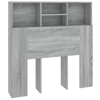 Mueble Cabecero Gris Sonoma 100x19x103,5 Cm Vidaxl