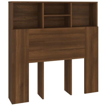 Mueble Cabecero Marrón Roble 100x19x103,5 Cm Vidaxl