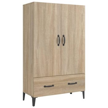 Aparador Madera Contrachapada Roble Sonoma 70x31x115 Cm Vidaxl