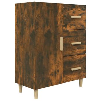 Mueble Cocina De Melamina Madera Vidrio Homcom 80x40x184,5cm-natural con  Ofertas en Carrefour