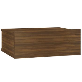 Mesita De Noche Flotante 2 Uds Madera Roble Marrón 40x31x27 Cm Vidaxl con  Ofertas en Carrefour