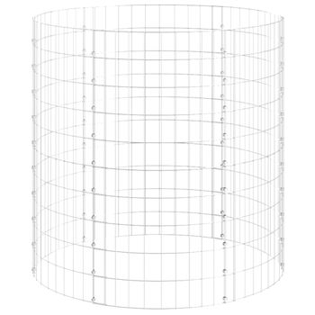 Poste Circular De Gaviones Acero Galvanizado Ø100x100 Cm Vidaxl