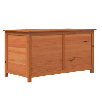 Baúl para jardin en madera Macao - 130 x 64 x 60 cm - Marron