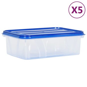 Cajas De Almacenaje Apilables 6 Uds Plástico 25 L Vidaxl con