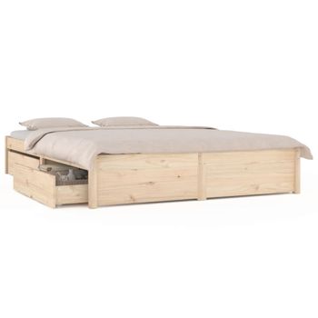 Estructura De Cama Con Cajones 120x190 Cm Vidaxl