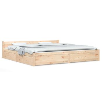 Estructura De Cama Con Cajones 180x200 Cm Vidaxl