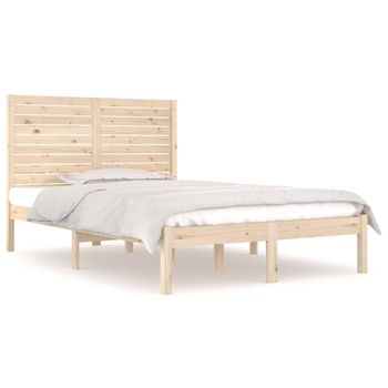 Estructura De Cama Madera Maciza 120x190 Cm Vidaxl