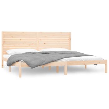 Estructura De Cama Madera Maciza 180x200 Cm Vidaxl