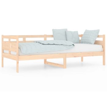 Sofá Cama Madera Maciza De Pino 80x200 Cm Vidaxl