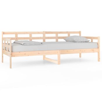 Sofá Cama Madera Maciza De Pino 80x200 Cm Vidaxl