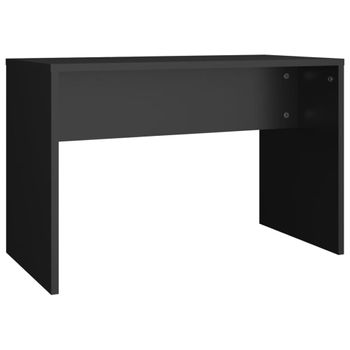 Taburete De Vestidor Madera Contrachapada Negro 70x35x45 Cm Vidaxl